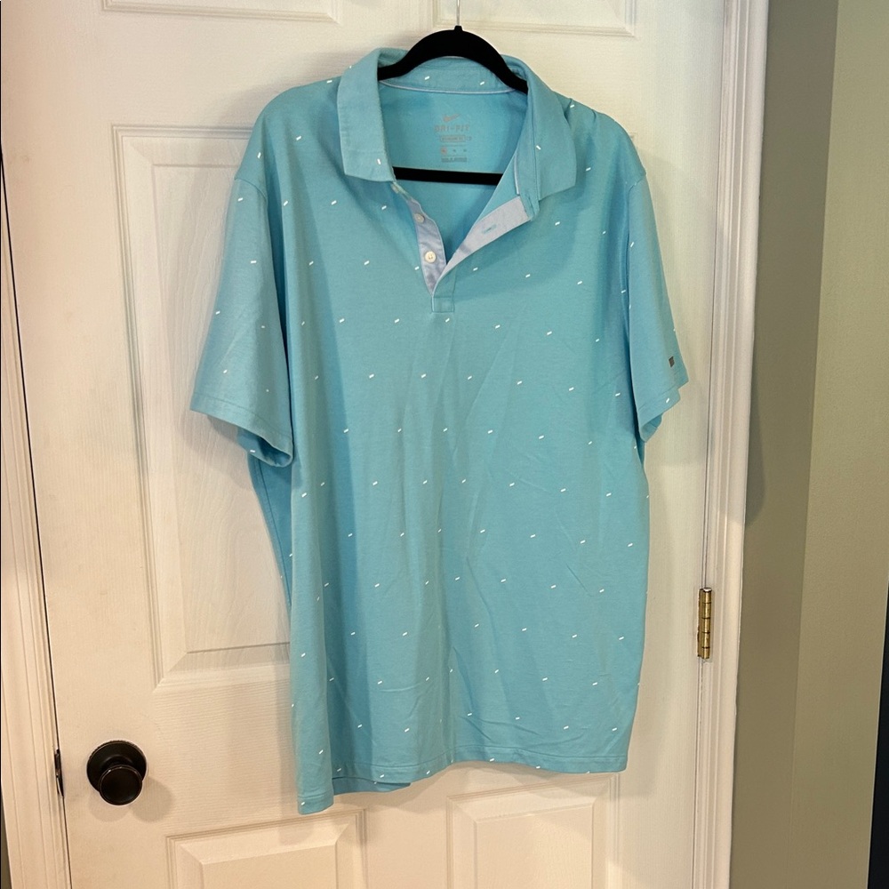 Nike Men's Sky Blue Polo Shirt